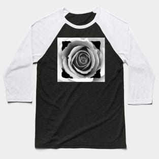 White Rose Box Baseball T-Shirt